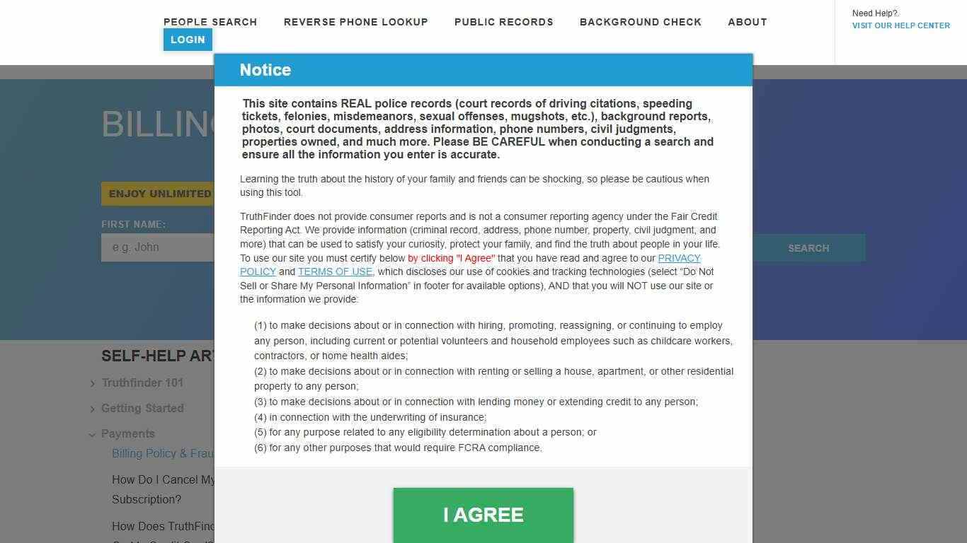 Requesting a TruthFinder Refund | Customer Care Process